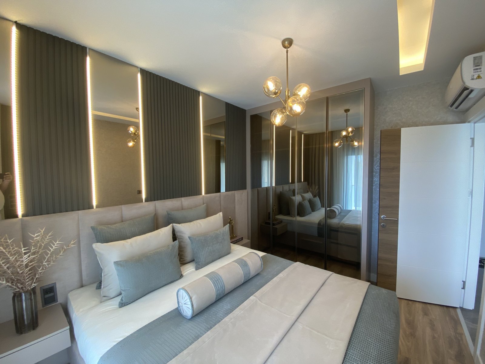 Modernes Wohnen in Avsallar mit Strandnähe, Pool und Wellnesskomfort