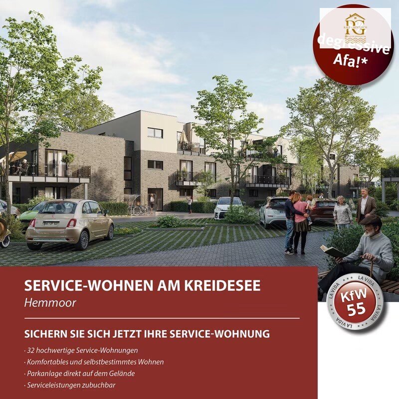 Service-Wohnen am Kreidesee in Hemmoor-Verkaufsstart-Provisionfsrei für den Käufer !
Beratung durch uns !